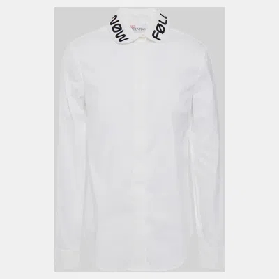 Pre-owned Red Valentino Redvalentino Cotton Long Sleeved Top 40 In White