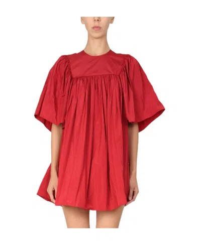 Red Valentino Redvalentino Flared Sleeve Mini Dress