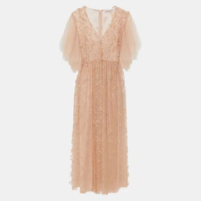 Pre-owned Red Valentino Redvalentino Polyamid Knee Length Dress 44 In Pink