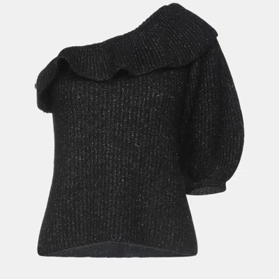 Pre-owned Red Valentino Redvalentino Polyamid Sweaters S In Black