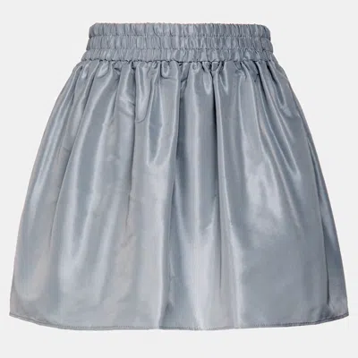 Pre-owned Red Valentino Redvalentino Polyester Mini Skirts 36 In Grey