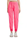 Red Valentino Redvalentino Women's Drawstring Joggers In Hot Pink