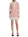 Red Valentino Redvalentino Women's Two-tone A-line Minidress In Pink