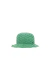 Red Valentino Raffia Bucket Hat In Green
