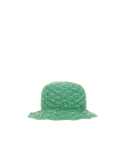 RED VALENTINO REDVALENTINO WOVEN RAFFIA BUCKET HAT