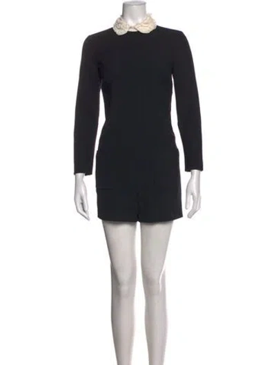 Pre-owned Red Valentino Romper In Black/neutrals