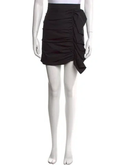 Pre-owned Red Valentino Ruffle Embellishment Mini Skirt W/ Tags In Black