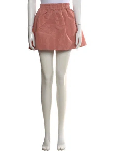 Pre-owned Red Valentino Ruffle Embellishment Mini Skirt W/ Tags In Pink