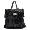 RED VALENTINO RED VALENTINO RUFFLE SEQUINS SHOULDER BAG