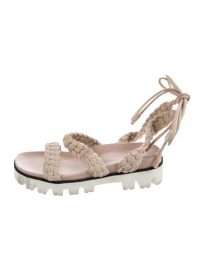 Pre-owned Red Valentino Sandals In Neutrals/pink