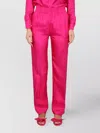 Red Valentino Satin Finish Trousers With Elastic Waistband