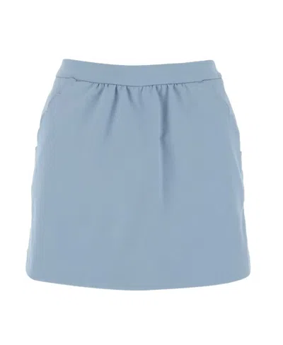 Red Valentino Scallop Edge Skort In Blau