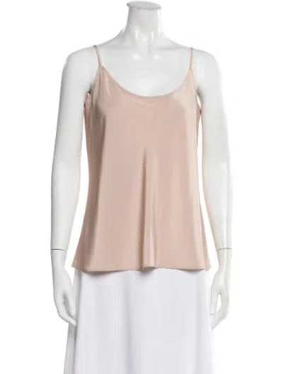 Pre-owned Red Valentino Scoop Neck Sleeveless Top In Neutrals