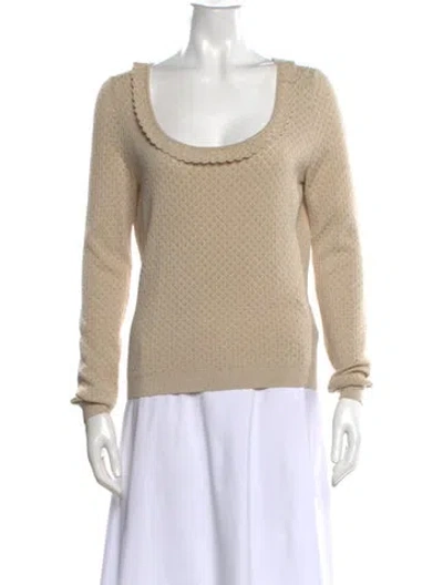 Pre-owned Red Valentino Scoop Neck Sweater