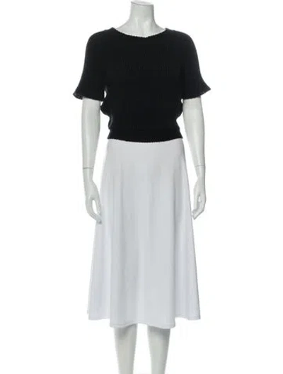 Pre-owned Red Valentino Scoop Neck Sweater W/ Tags In Black