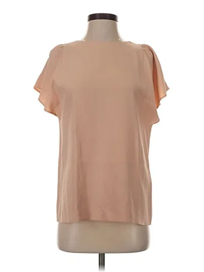 Pre-owned Red Valentino Short Sleeve Blouse In Tan
