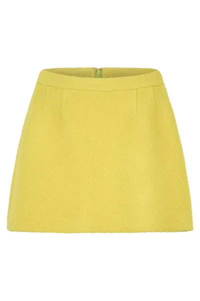 Red Valentino Short Yellow Skirt, Minimal And Versatile.