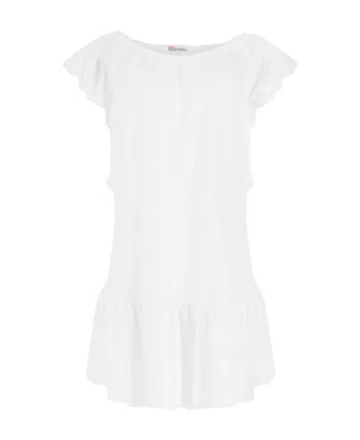 Red Valentino Shoulder-length Design Dress In White