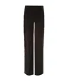 Red Valentino Side Riveted Casual Pants In Black