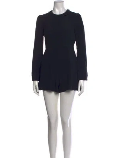 Pre-owned Red Valentino Silk Crew Neck Romper