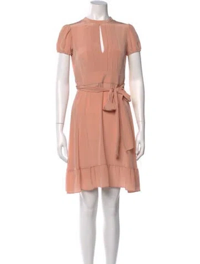 Pre-owned Red Valentino Silk Knee-length Dress In Pink