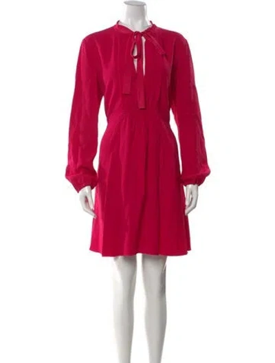Pre-owned Red Valentino Silk Mini Dress In Pink