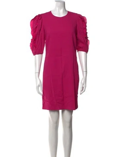 Pre-owned Red Valentino Silk Mini Dress In Pink