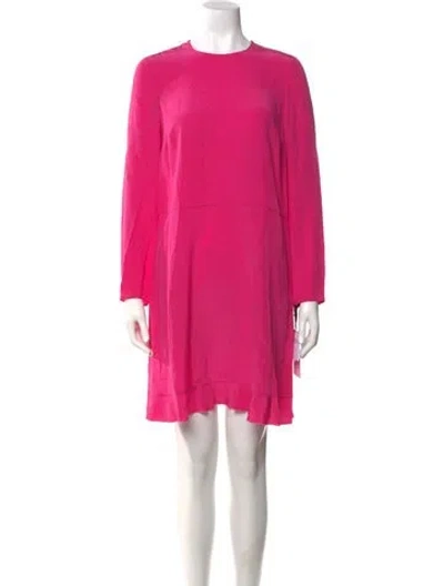 Pre-owned Red Valentino Silk Mini Dress W/ Tags In Pink