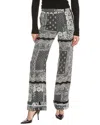 Red Valentino Silk Pant In Black