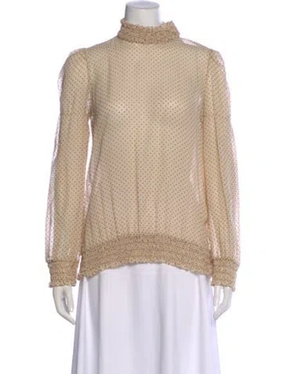 Pre-owned Red Valentino Silk Polka Dot Print Blouse