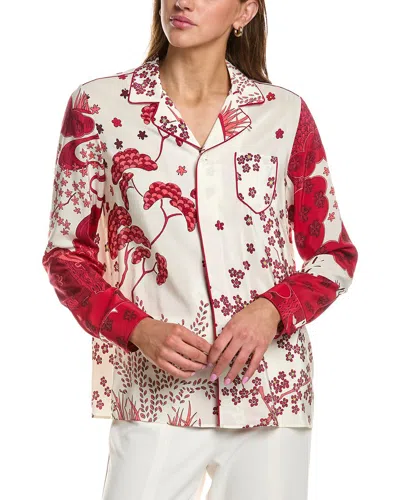 Red Valentino Silk Shirt In Multi