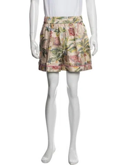 Pre-owned Red Valentino Silk Shorts W/ Tags In Brown
