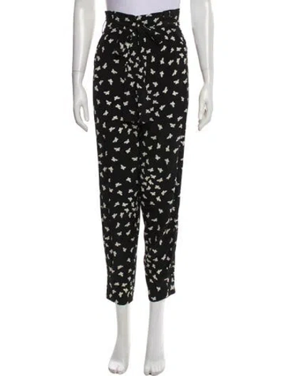 Pre-owned Red Valentino Silk Skinny Leg Pants In Multi