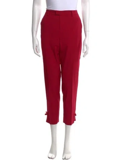 Pre-owned Red Valentino Skinny Leg Pants In Red