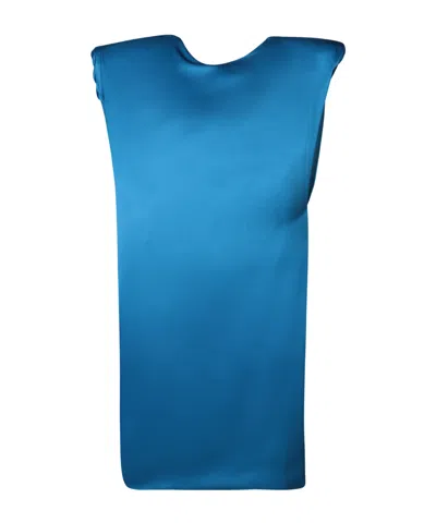 Red Valentino Sleeveless Dress In Blue
