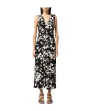Red Valentino Sleeveless Printed Dress In Black