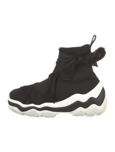 Pre-owned Red Valentino Sneakers In Black