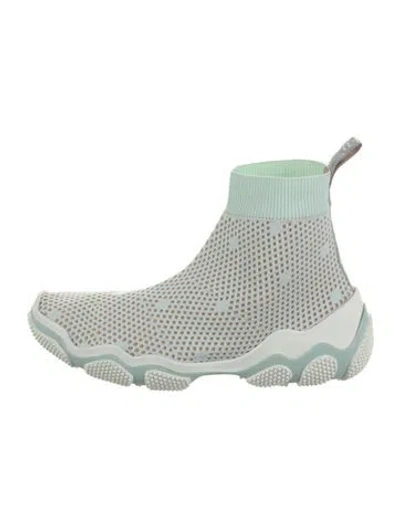 Pre-owned Red Valentino Sock Sneakers In Green