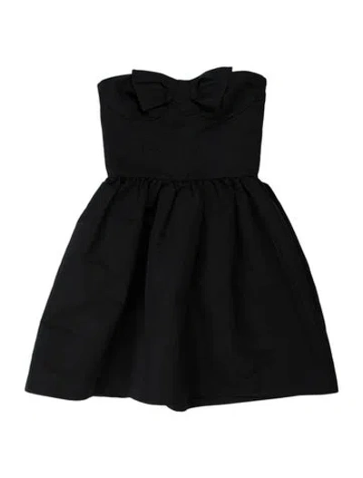 Pre-owned Red Valentino Square Neckline Mini Dress In Blue