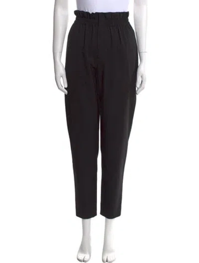 Pre-owned Red Valentino Straight Leg Pants In Black