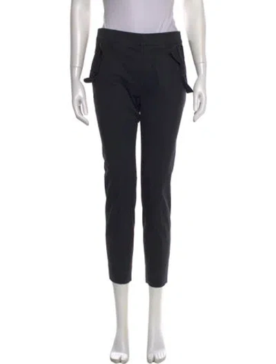 Pre-owned Red Valentino Straight Leg Pants In Black