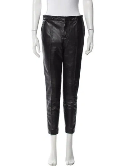Pre-owned Red Valentino Straight Leg Pants In Black