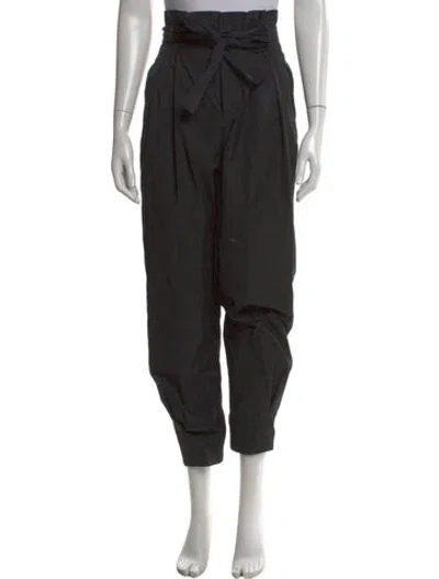 Pre-owned Red Valentino Straight Leg Pants In Black