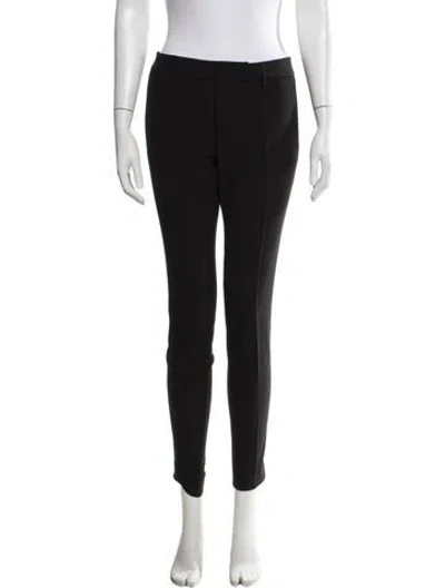 Pre-owned Red Valentino Straight Leg Pants In Black
