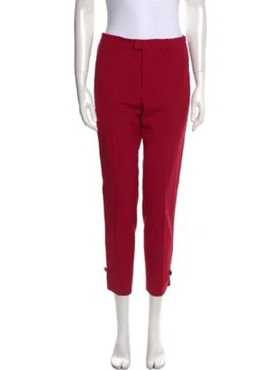 Pre-owned Red Valentino Straight Leg Pants W/ Tags In Red