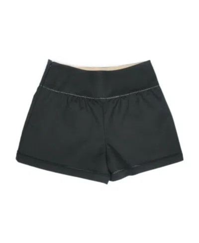 Red Valentino Straight Shorts In Black