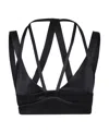 Red Valentino Strap-detail Sleeveless Cropped Top In Black