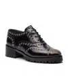 Red Valentino Strapped Riveted Niujin Shoes In Black