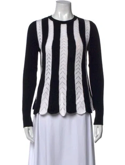 Pre-owned Red Valentino Striped Crew Neck Sweater In Multi