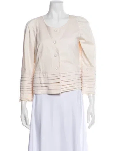 Pre-owned Red Valentino Striped Evening Jacket In Neutral